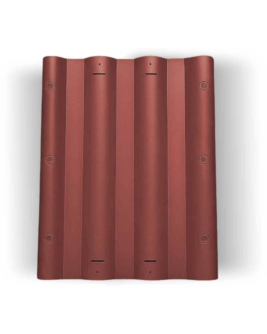 Kiremit Kırmızısı PE Plastik Çatı Kaplama Levhası – 55x90 cm, UV Dayanımlı